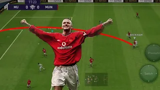 David Beckham wonderful long range drive goal😱😱😱