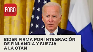 Joe Biden firma ratificación para que Finlandia y Suecia sean miembros de la OTAN - Noticias MX