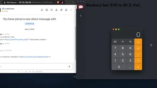Rocket.Chat Cross-Site Scripting (XSS) to Remote Code Execution (RCE) [CVE-2020-15926]