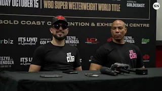 Brian Mendoza’s reaction to loss to Tim Tszyu | Post-fight press conference