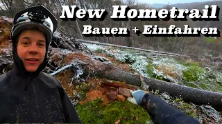 VLOG | NEUEN HOMETRAIL BAUEN und mit den JUNGS EINFAHREN❄️ | Julian Schneider