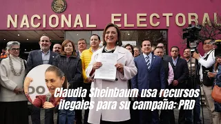 Claudia Sheinbaum usa recursos ilegales para su campaña: PRD