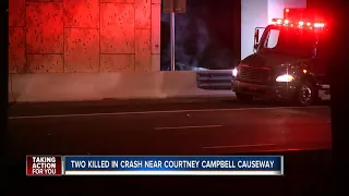 Two killed in crash near Courtney Campbell Causeway