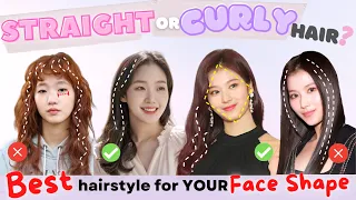 STRAIGHT or CURLY Hair? Best Hairstyles for Your FACE | Watch This BEFORE You PERM Your Hair!