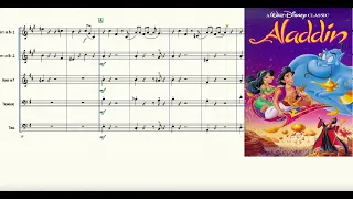 One Jump (from Aladdin) for Brass Quintet Sheet Music