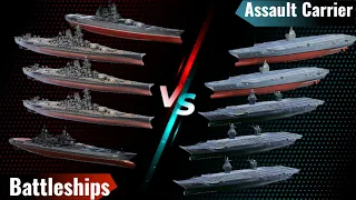 Modern Warship: Battleships Vs Assault Carrier - Modern Warships