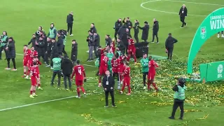 Liverpool Celebrating After Winning the League Cup, Wembley Stadium, 25th February 2024