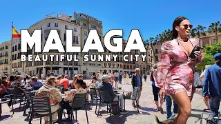 Malaga City Spain Beautiful Sunny City April 2024 Update Costa del Sol | Andalucía [4K]