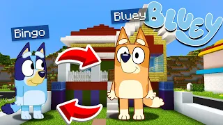 INTERCAMBIO de CUERPOS MINI BLUEY y GRAN BINGO | Las Aventuras de BLUEY en Minecraft!