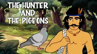 The Hunter And the Pigeons Story | Unity Is Strength | Animated English Moral Stories For Kids