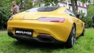 Mercedes Benz AMG GTS sound - LOUD revs and start up