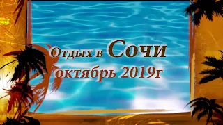 Отдых в Сочи, Адлере и Красной поляне. Октябрь 2019 г