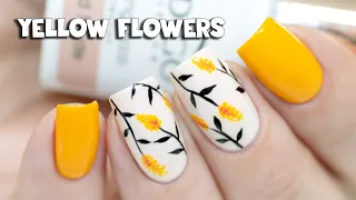 Simple Yellow Floral Nail Art for Spring | Indigo Nails