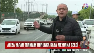 Samsun’da İki Tramvay Çarpıştı
