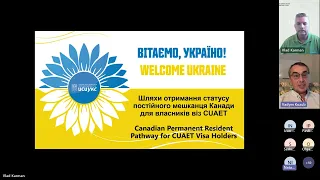 Welcome Ukraine Webinar Series: Permanent Canadian Resident Pathway for CUAET Visa Holders