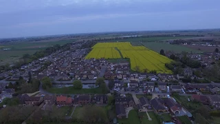 Cambridgeshire Wisbech Elm to Fridge Bridge Water Tower - (2017) DJI P3P 4K 30 FPS