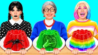 Кулинарный Челлендж: Уэнсдей Против Бабушки | Смешные Ситуации с Едой от BaRaDa Challenge