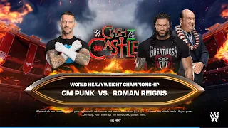 WWE 2K24 CM Punk VS Roman Reigns World Heavyweight Championship