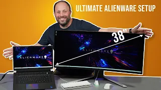 My Alienware X17 Gaming Desk Setup - Featuring the 38" AW3821DW and X17