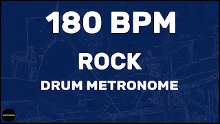 Rock | Drum Metronome Loop | 180 BPM