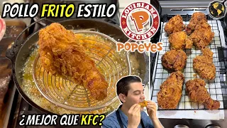 Como hacer Pollo Frito estilo POPEYES (¿Mejor que KFC!?) | Cocina Universal