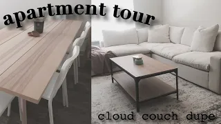 **UPDATED HOME TOUR | CLOUD COUCH DUPE | MINIMAL LIVING AND DINING ROOM TOUR