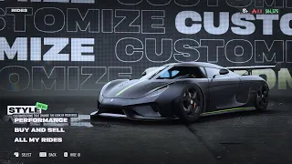 NFS Unbound 1565HP Koenigsegg Regera ALL S+ Tier Races ULTRA HD