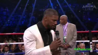 Floyd Mayweather vs Manny Pacquiao 2015 Jamie Foxx National Anthem