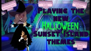 Playing the *new* Halloween Sunset Island Themes🎃 ~Royalloween~