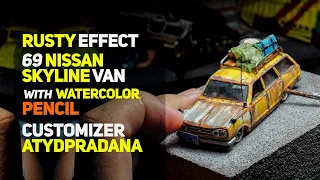 TUTORIAL Rusty Effect Hot Wheels 69 NISSAN SKYLINE by ATYD PRADANA