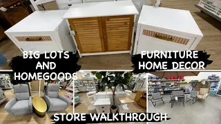BIG LOTS AND HOMEGOODS FURNITURE HOME DECOR | STORE WALKTHROUGH | SHOP WITH ME 2024