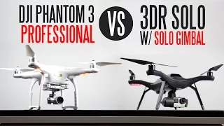 DJI Phantom 3 Professional vs 3DR Solo With Solo Gimbal - Ultimate Drone Comparison