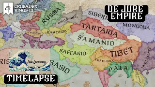 De Jure Empire Timelapse Crusader Kings 3 With Asia Expansion