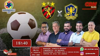 SPORT 1 X 0 RETRÔ AO VIVO - Campeonato Pernambucano com o time de craques do futebol Globo CBN