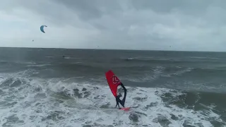 wijk aan zee 20sept2018 drone windsurfing