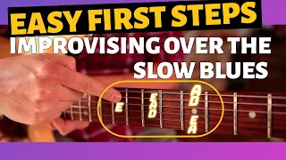 How To Start Improvising Over 12 Bar Blues! - Easy Beginner Method!!