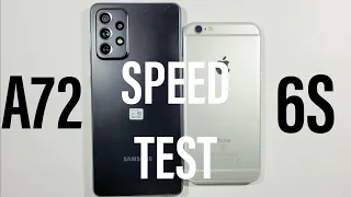 Samsung A72 vs Iphone 6s Speed Test