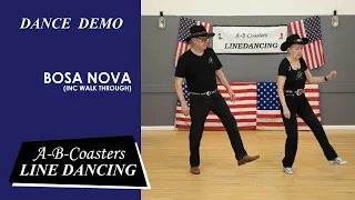 BOSA NOVA - Line Dance Demo & Walk Through