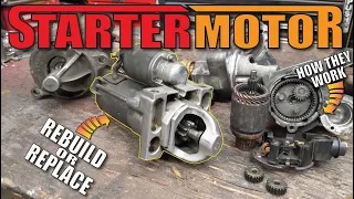 HOW to REBUILD Starter Motors and HOW they Work