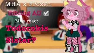 Mha react to todorokis sister Elsa || 1/4 || frozen + MHA || Dūmb gūrl ēmmā