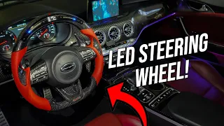 LED Carbon Fiber Steering Wheel for KIA Stinger!