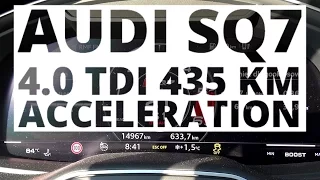 Audi SQ7 4.0 TDI 435 hp (AT) - acceleration 0-100 km/h