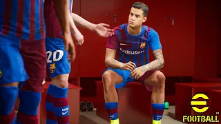 Efootball Pes 2022 | FC BARCELONA vs ARSENAL Ft Depay, Coutinho, | GAMEPLAY & FULL MATCH