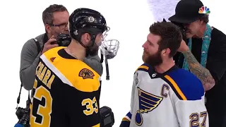 Blues, Bruins exchange handshakes   Jun 12,  2019