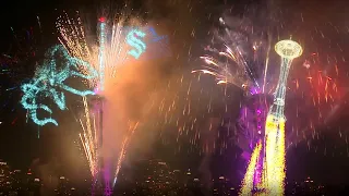 T-MOBILE NEW YEAR'S AT THE NEEDLE 2022 - A Live Fireworks & Augmented Reality Experience - Excerpts