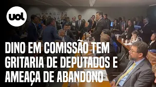 Flávio Dino em comissão da Câmara tem gritaria de deputados e ameaça de abandono