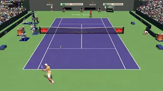 Full Ace Tennis Simulator - ATP 1000 Indian Wells - Round 2 vs Kei Nishikori - Career #41