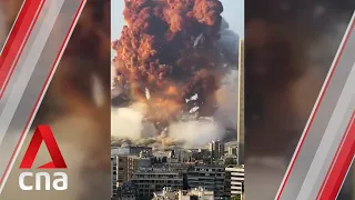 Two massive explosions rock Lebanon capital Beirut