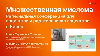 Множественная миелома. Диагностика и лечение -  Е. С. Осипова, г. Киров | ВООГ Содействие, 2024