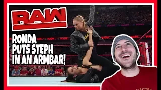 Reaction | Ronda Rousey Puts Stephanie McMahon In An Armbar!!! | WWE Raw April 9, 2018